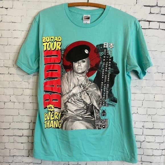 Erykah Badu 2017 Japan Tour T-shirt Size Women’s L concert t rare collectable - Picture 1 of 16